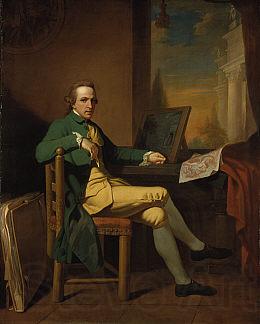David Allan Self portrait of David Allan, 1770. Spain oil painting art